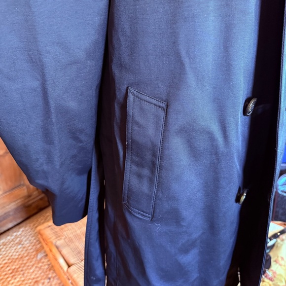 NWOT Men’s Ralph Lauren Edmond Trench Raincoat, Black Removable Zip Liner 44L - Picture 7 of 16
